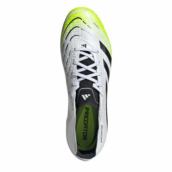 Adidas Predator League Firm Ground Football Boots White/Blk/Lemon Мъжки футболни бутонки