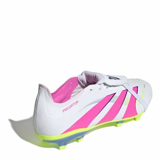 Мъжки футболни бутонки Adidas Predator League Fold-Over Tongue Firm Ground Football Boots Бяло/Розово Adidas Predator League Fold-Over Tongue Firm Ground Football Boots Бяло/Розово Мъжки футболни бутонки