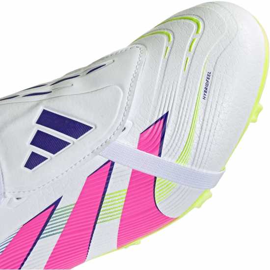 Мъжки футболни бутонки Adidas Predator League Fold-Over Tongue Firm Ground Football Boots Бяло/Розово Adidas Predator League Fold-Over Tongue Firm Ground Football Boots Бяло/Розово Мъжки футболни бутонки