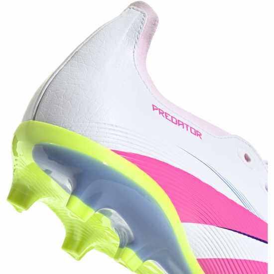 Мъжки футболни бутонки Adidas Predator League Fold-Over Tongue Firm Ground Football Boots Бяло/Розово Adidas Predator League Fold-Over Tongue Firm Ground Football Boots Бяло/Розово Мъжки футболни бутонки