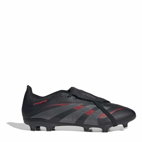 Мъжки футболни бутонки Adidas Predator League Fold-Over Tongue Firm Ground Football Boots Черно/Сиво Adidas Predator League Fold-Over Tongue Firm Ground Football Boots Черно/Сиво Мъжки футболни бутонки