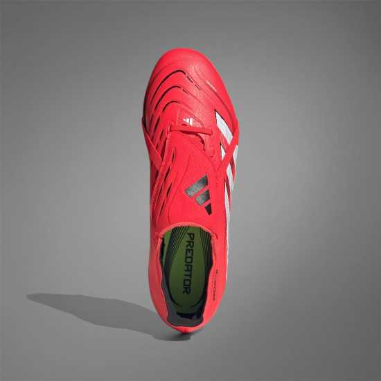 Мъжки футболни бутонки Adidas Predator League Fold-Over Tongue Firm Ground Football Boots Червено/Бяло Adidas Predator League Fold-Over Tongue Firm Ground Football Boots Червено/Бяло Мъжки футболни бутонки