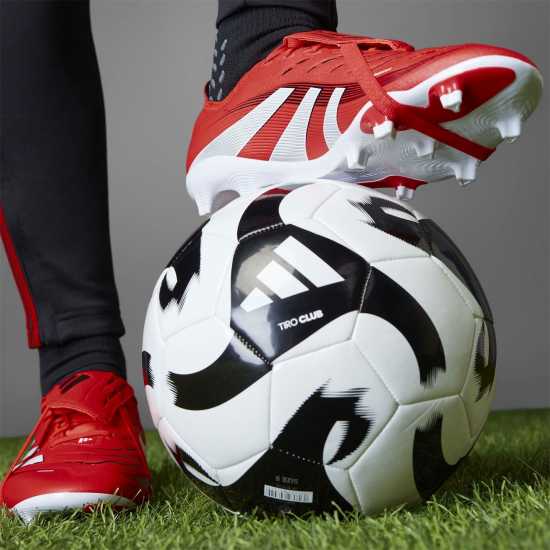 Мъжки футболни бутонки Adidas Predator League Fold-Over Tongue Firm Ground Football Boots Червено/Бяло Adidas Predator League Fold-Over Tongue Firm Ground Football Boots Червено/Бяло Мъжки футболни бутонки
