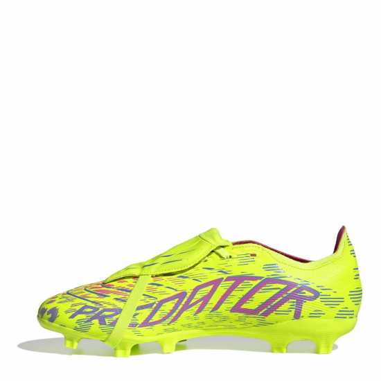 Мъжки футболни бутонки Adidas Predator League Fold-Over Tongue Firm Ground Football Boots Жълто/Розово Adidas Predator League Fold-Over Tongue Firm Ground Football Boots Жълто/Розово Мъжки футболни бутонки