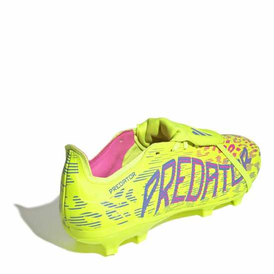 Мъжки футболни бутонки Adidas Predator League Fold-Over Tongue Firm Ground Football Boots Жълто/Розово Adidas Predator League Fold-Over Tongue Firm Ground Football Boots Жълто/Розово Мъжки футболни бутонки