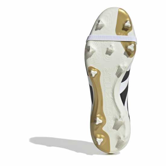 Adidas Predator League Fold-Over Tongue Firm Ground Football Boots Бяло/Черно/Злато Мъжки футболни бутонки
