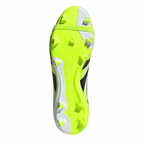Adidas Predator League Fold-Over Tongue Firm Ground Football Boots White/Blk/Lemon Мъжки футболни бутонки