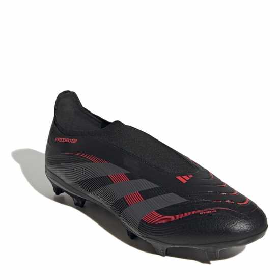 Мъжки футболни бутонки Adidas Predator League Laceless Firm Ground Football Boots Черно/Сиво Adidas Predator League Laceless Firm Ground Football Boots Черно/Сиво Мъжки футболни бутонки