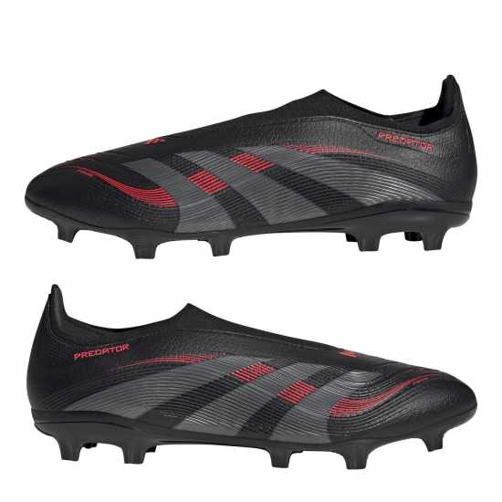 Мъжки футболни бутонки Adidas Predator League Laceless Firm Ground Football Boots Черно/Сиво Adidas Predator League Laceless Firm Ground Football Boots Черно/Сиво Мъжки футболни бутонки