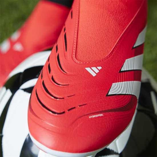 Adidas Predator League Laceless Firm Ground Football Boots Червено/Бяло Мъжки футболни бутонки
