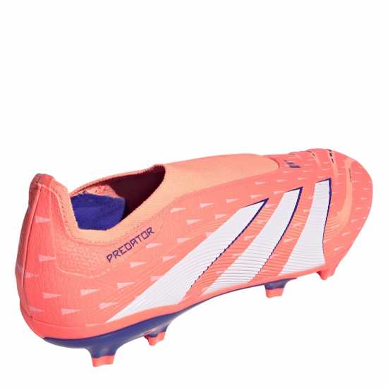 Adidas Predator League Laceless Firm Ground Football Boots Оранжево/Бяло 