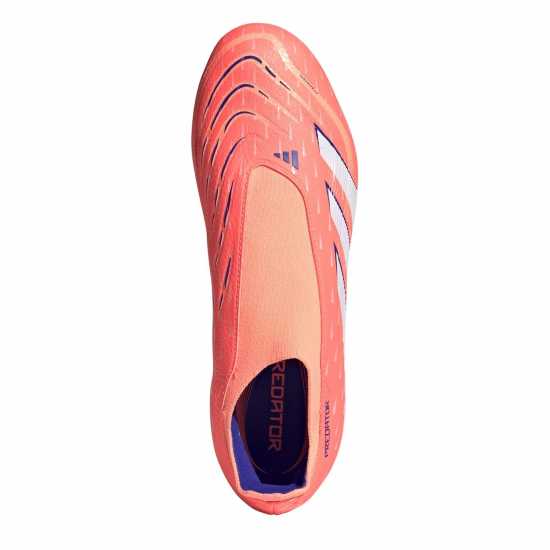 Adidas Predator League Laceless Firm Ground Football Boots Оранжево/Бяло 