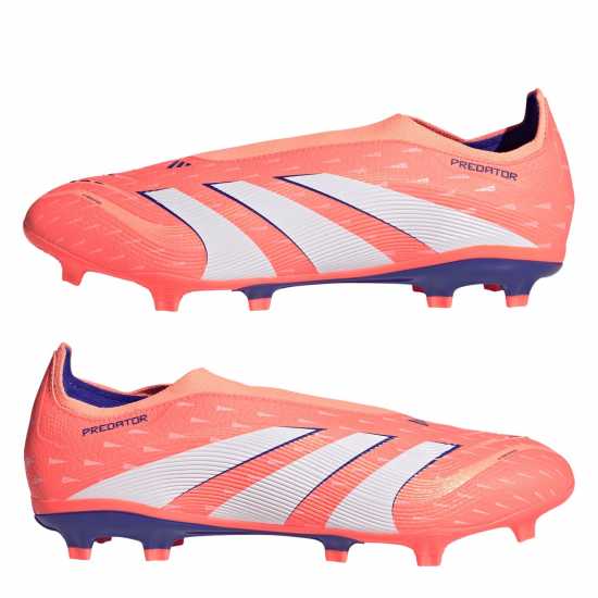 Adidas Predator League Laceless Firm Ground Football Boots Оранжево/Бяло 