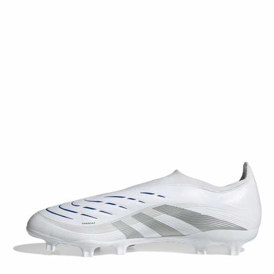 Мъжки футболни бутонки Adidas Predator League Laceless Firm Ground Football Boots Бяло/сребро Adidas Predator League Laceless Firm Ground Football Boots Бяло/сребро Мъжки футболни бутонки