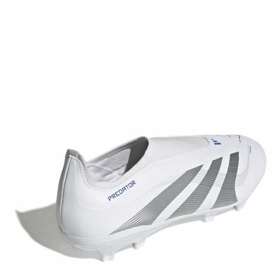 Мъжки футболни бутонки Adidas Predator League Laceless Firm Ground Football Boots Бяло/сребро Adidas Predator League Laceless Firm Ground Football Boots Бяло/сребро Мъжки футболни бутонки