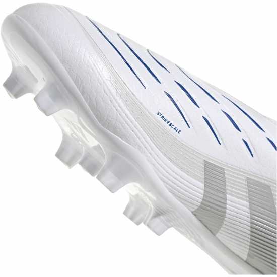 Мъжки футболни бутонки Adidas Predator League Laceless Firm Ground Football Boots Бяло/сребро Adidas Predator League Laceless Firm Ground Football Boots Бяло/сребро Мъжки футболни бутонки