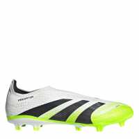 Adidas Predator League Laceless Firm Ground Football Boots White/Blk/Lemon Мъжки футболни бутонки