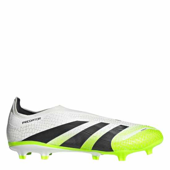 Adidas Predator League Laceless Firm Ground Football Boots White/Blk/Lemon Мъжки футболни бутонки