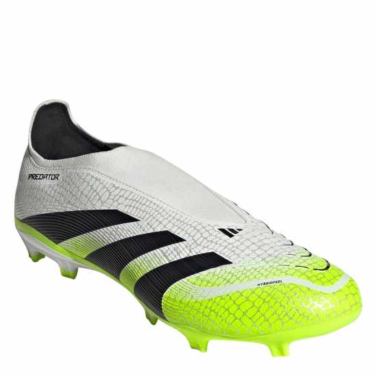 Adidas Predator League Laceless Firm Ground Football Boots White/Blk/Lemon Мъжки футболни бутонки