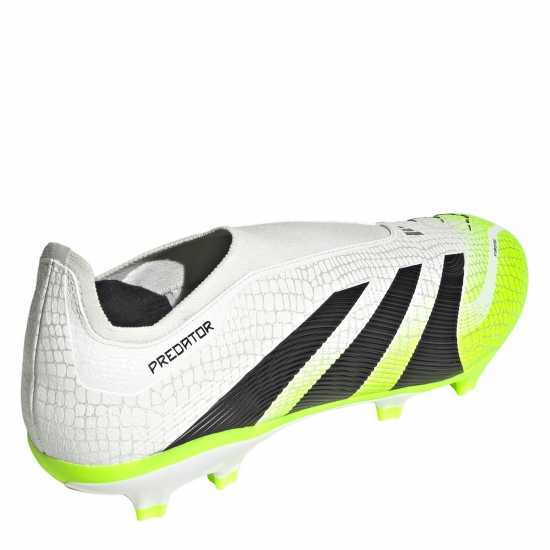 Adidas Predator League Laceless Firm Ground Football Boots White/Blk/Lemon Мъжки футболни бутонки
