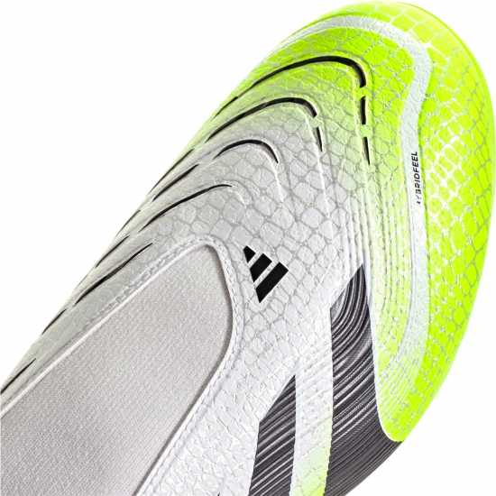 Adidas Predator League Laceless Firm Ground Football Boots White/Blk/Lemon Мъжки футболни бутонки