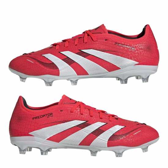Мъжки футболни бутонки Adidas Predator Pro Firm Ground Football Boots Червено/Бяло Adidas Predator Pro Firm Ground Football Boots Червено/Бяло Мъжки футболни бутонки