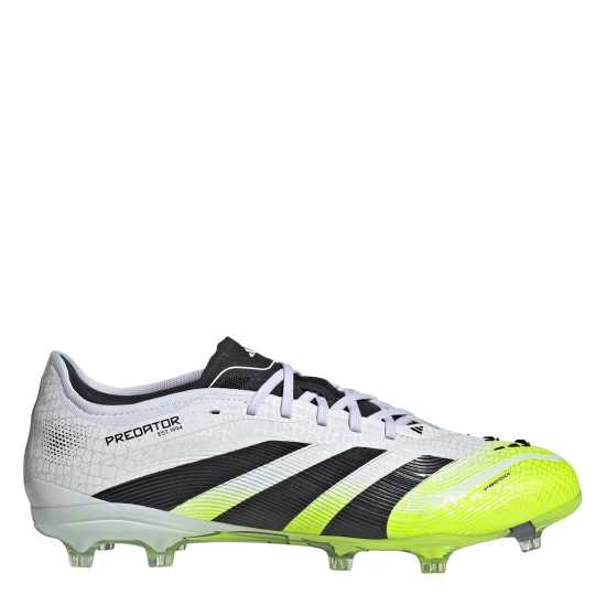 Adidas Predator Pro Firm Ground Football Boots White/Blk/Lemon Мъжки футболни бутонки