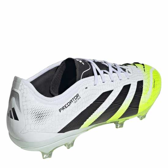 Adidas Predator Pro Firm Ground Football Boots White/Blk/Lemon Мъжки футболни бутонки