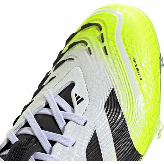 Adidas Predator Pro Firm Ground Football Boots White/Blk/Lemon Мъжки футболни бутонки
