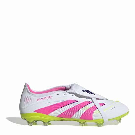 Мъжки футболни бутонки Adidas Predator Pro Fold-Over Tongue Firm Ground Football Boots Бяло/Розово Adidas Predator Pro Fold-Over Tongue Firm Ground Football Boots Бяло/Розово Мъжки футболни бутонки