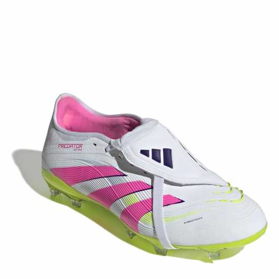Мъжки футболни бутонки Adidas Predator Pro Fold-Over Tongue Firm Ground Football Boots Бяло/Розово Adidas Predator Pro Fold-Over Tongue Firm Ground Football Boots Бяло/Розово Мъжки футболни бутонки