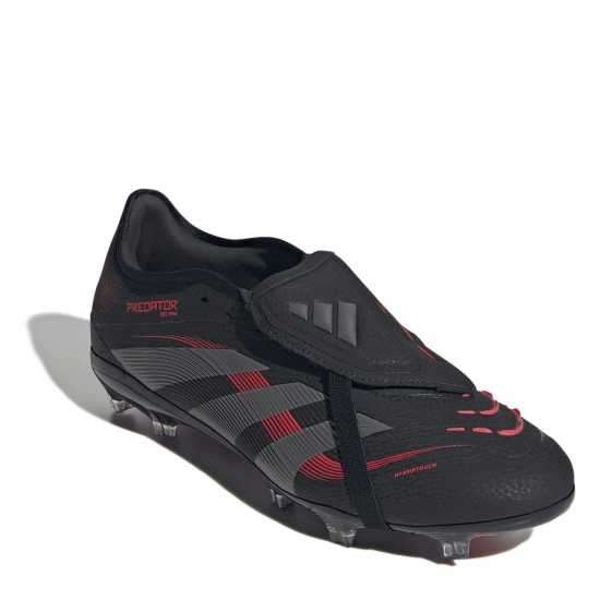 Мъжки футболни бутонки Adidas Predator Pro Fold-Over Tongue Firm Ground Football Boots Черно/Сиво Adidas Predator Pro Fold-Over Tongue Firm Ground Football Boots Черно/Сиво Мъжки футболни бутонки