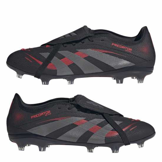 Мъжки футболни бутонки Adidas Predator Pro Fold-Over Tongue Firm Ground Football Boots Черно/Сиво Adidas Predator Pro Fold-Over Tongue Firm Ground Football Boots Черно/Сиво Мъжки футболни бутонки