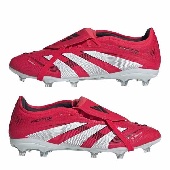 Adidas Predator Pro Fold-Over Tongue Firm Ground Football Boots Червено/Бяло Мъжки футболни бутонки