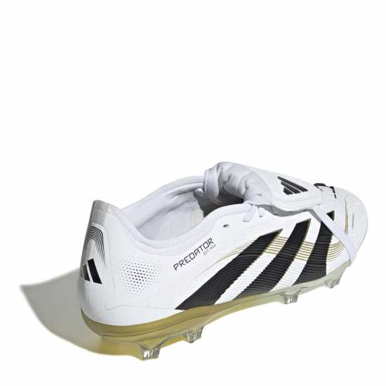 Adidas Predator Pro Fold-Over Tongue Firm Ground Football Boots Бяло/Черно/Злато Мъжки футболни бутонки