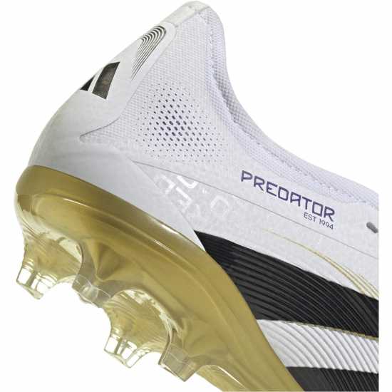 Adidas Predator Pro Fold-Over Tongue Firm Ground Football Boots Бяло/Черно/Злато Мъжки футболни бутонки