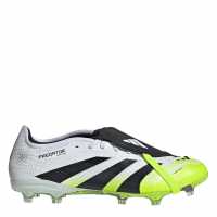 Adidas Predator Pro Fold-Over Tongue Firm Ground Football Boots White/Blk/Lemon Мъжки футболни бутонки