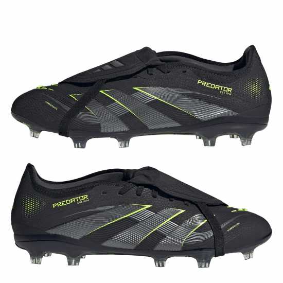 Мъжки футболни бутонки Adidas Predator Pro Fold-Over Tongue Firm Ground Football Boots Black/Lemon Adidas Predator Pro Fold-Over Tongue Firm Ground Football Boots Black/Lemon Мъжки футболни бутонки