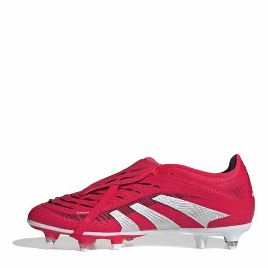 Adidas Predator Pro Fold-Over Tongue Soft Ground Football Boots Червено/Бяло Мъжки футболни бутонки