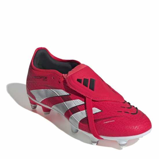 Adidas Predator Pro Fold-Over Tongue Soft Ground Football Boots Червено/Бяло Мъжки футболни бутонки