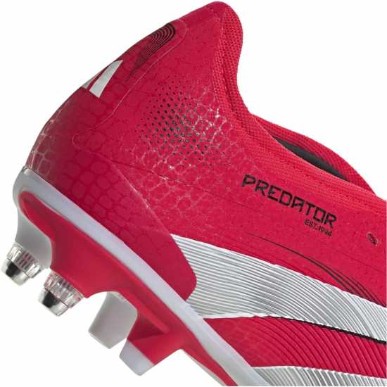 Adidas Predator Pro Fold-Over Tongue Soft Ground Football Boots Червено/Бяло Мъжки футболни бутонки