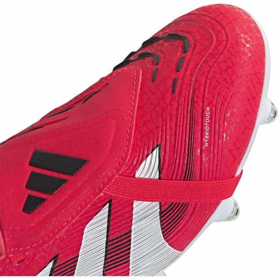 Adidas Predator Pro Fold-Over Tongue Soft Ground Football Boots Червено/Бяло Мъжки футболни бутонки