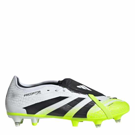 Мъжки футболни бутонки Adidas Predator Pro Fold-Over Tongue Soft Ground Football Boots White/Blk/Lemon Adidas Predator Pro Fold-Over Tongue Soft Ground Football Boots White/Blk/Lemon Мъжки футболни бутонки