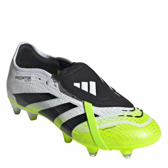 Мъжки футболни бутонки Adidas Predator Pro Fold-Over Tongue Soft Ground Football Boots White/Blk/Lemon Adidas Predator Pro Fold-Over Tongue Soft Ground Football Boots White/Blk/Lemon Мъжки футболни бутонки