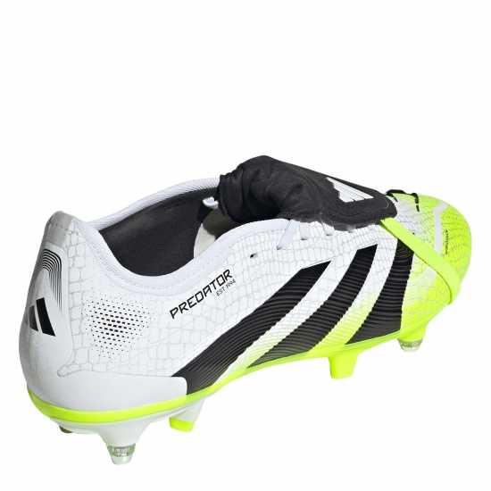 Мъжки футболни бутонки Adidas Predator Pro Fold-Over Tongue Soft Ground Football Boots White/Blk/Lemon Adidas Predator Pro Fold-Over Tongue Soft Ground Football Boots White/Blk/Lemon Мъжки футболни бутонки