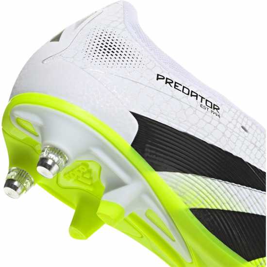 Мъжки футболни бутонки Adidas Predator Pro Fold-Over Tongue Soft Ground Football Boots White/Blk/Lemon Adidas Predator Pro Fold-Over Tongue Soft Ground Football Boots White/Blk/Lemon Мъжки футболни бутонки