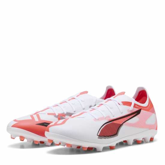 Puma Men's Ultra 5 Match Mg Firm Ground Football Boots Puma White-Pu 