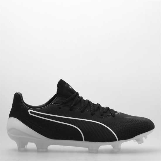 Puma King Platinum Fg Football Boots Black/Yellow Мъжки футболни бутонки