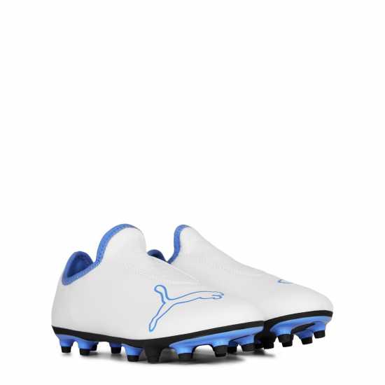 Puma Finesse Firm Ground Football Boots White/Blue - Мъжки футболни бутонки