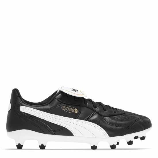 Мъжки футболни бутонки Puma King Cup Fg Football Boots Черно/Бяло Puma King Cup Fg Football Boots Черно/Бяло Мъжки футболни бутонки